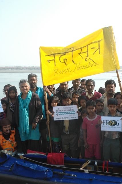 27th November 2014 - 4. Warm Send off from Ramnagra, Sharda River, Khatima, Uttarakhand, India